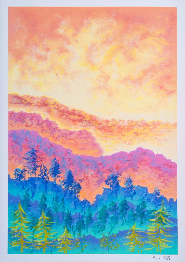 Original Fauvism Nature Painting by Katherine Pieniazek