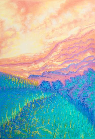 Original Fauvism Landscape Paintings by Katherine Pieniazek