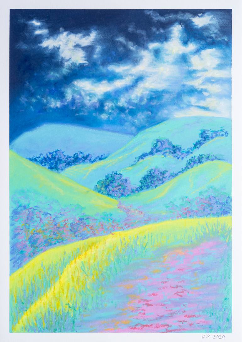Original Fauvism Landscape Painting by Katherine Pieniazek