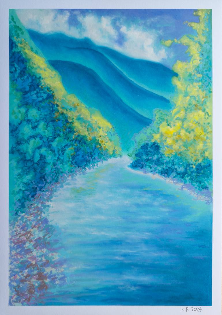 Original Fauvism Water Painting by Katherine Pieniazek