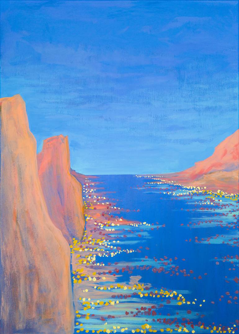 Original Fauvism Landscape Painting by Katherine Pieniazek