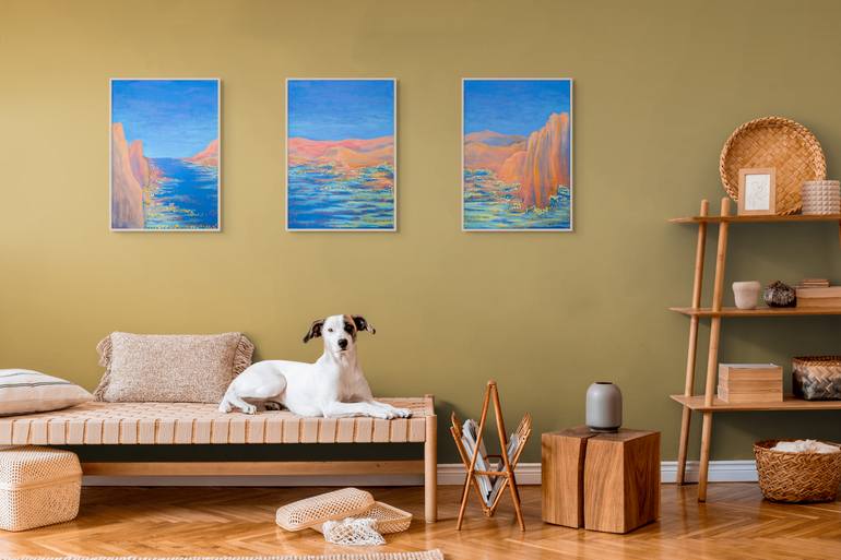 Original Fauvism Landscape Painting by Katherine Pieniazek