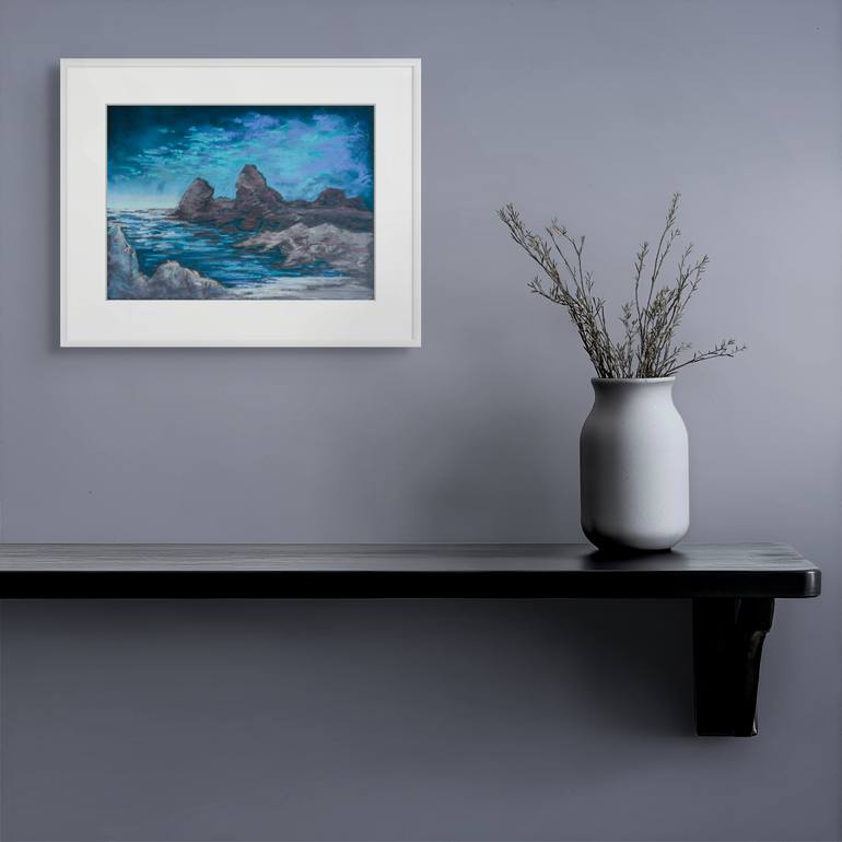 Original Impressionism Seascape Painting by Katherine Pieniazek