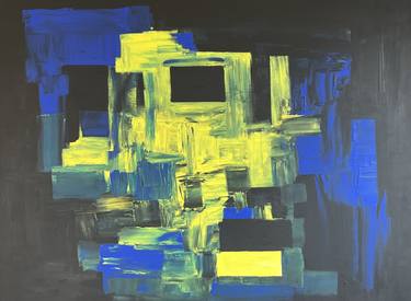 Original Abstract Expressionism Abstract Painting by Marisa Contreras Marulanda