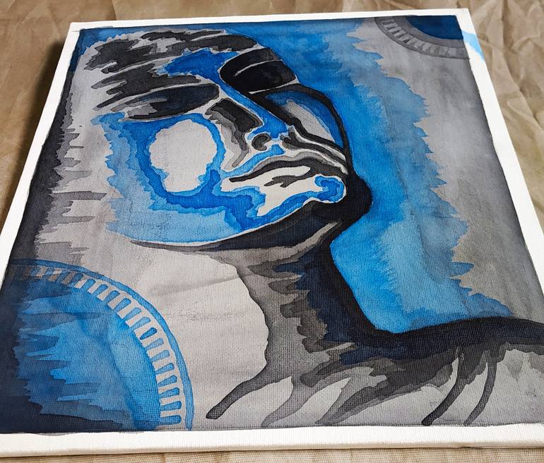 Original Abstract Expressionism Abstract Painting by Kishore Bishoi