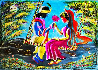 Original Abstract Classical Mythology Paintings by Kishore Bishoi