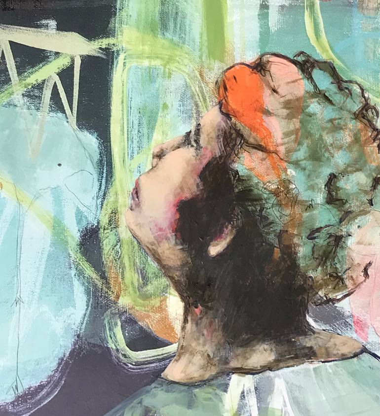 Original Street Art Nature Mixed Media by Line Marsdal