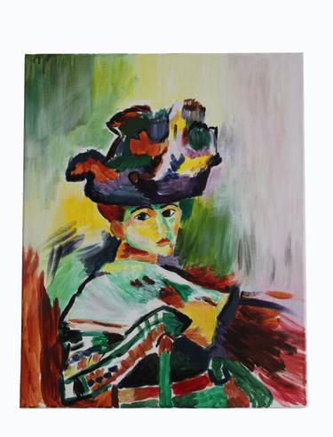Lady with colorful hat thumb