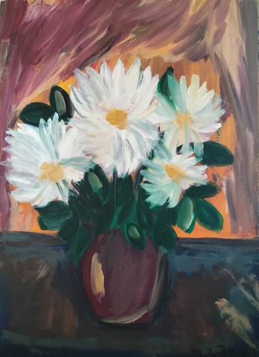 Original Impressionism Floral Paintings by Marina Zancu