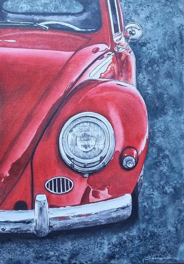 Print of Automobile Paintings by ZINAIDA ISSAYEVA