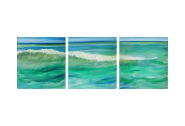 Original Abstract Seascape Paintings by Avril Haubrich