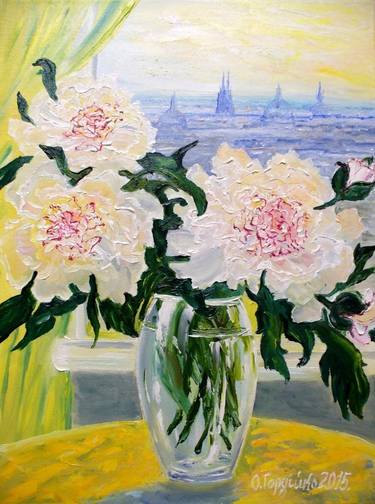 Original Impressionism Botanic Paintings by Oksana Gordijko