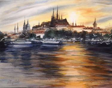 Original Cities Paintings by Oksana Gordijko