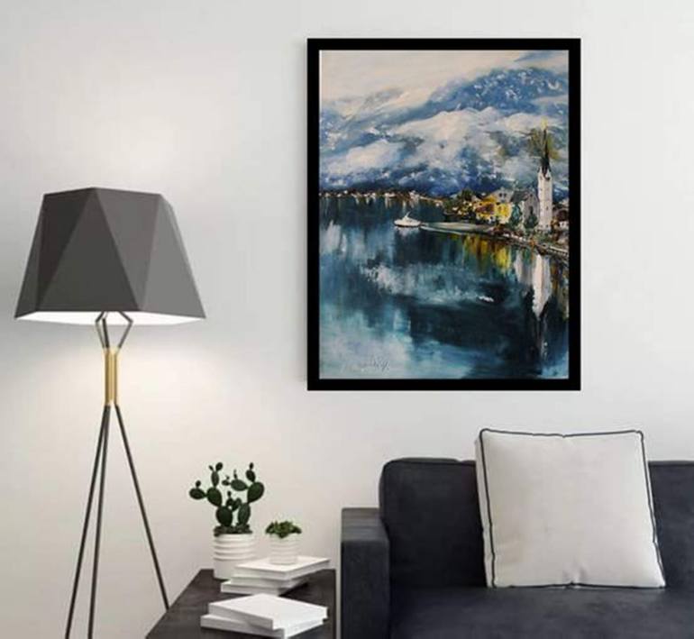 Original Contemporary Cities Painting by Oksana Gordijko
