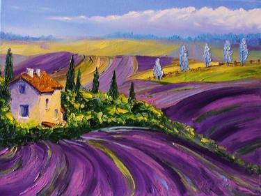 Print of Impressionism Landscape Paintings by Oksana Gordijko