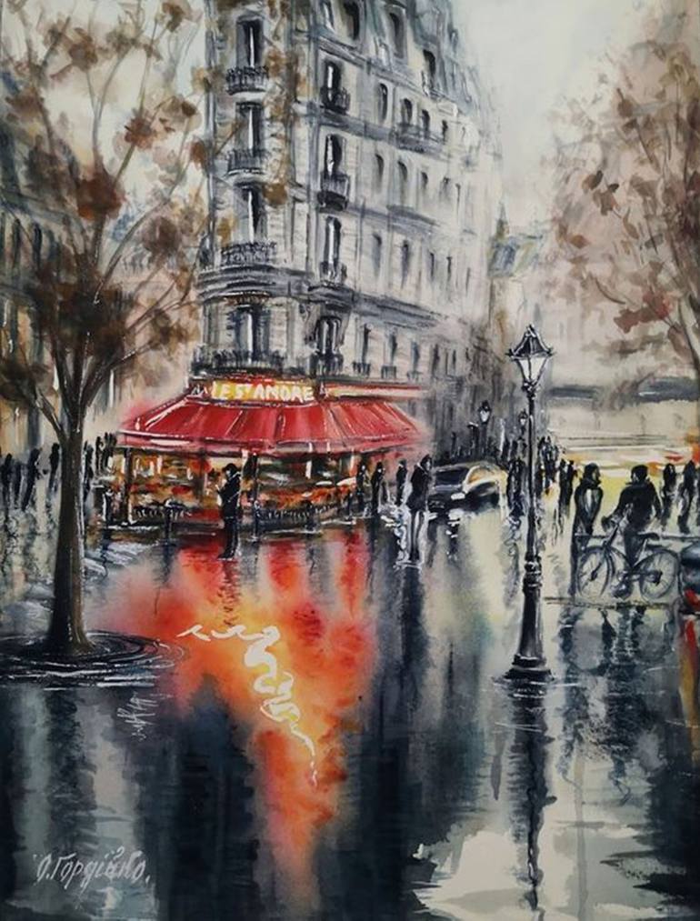 Print of Contemporary Cities Paintings by Oksana Gordijko