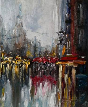 Original Contemporary Cities Paintings by Oksana Gordijko