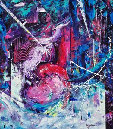 Original Abstract Paintings by Rafiye Karaca