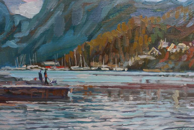 Original Impressionism Landscape Painting by Andrey Belevich