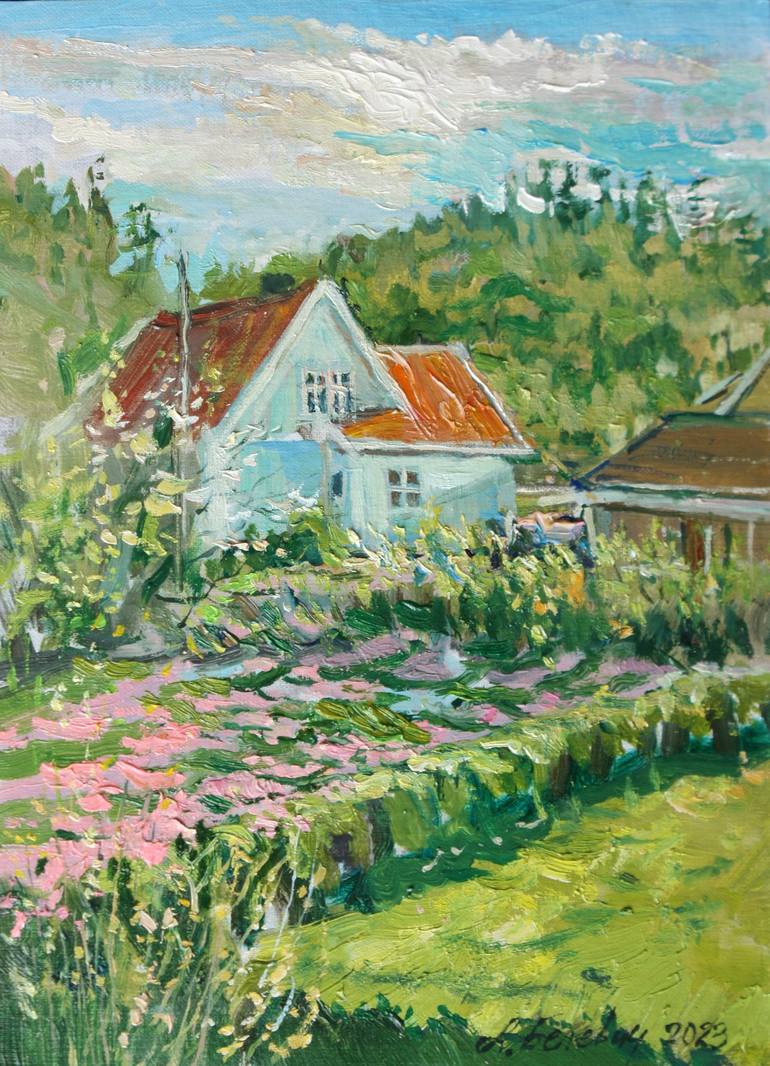 Print of Impressionism Landscape Paintings by Andrey Belevich