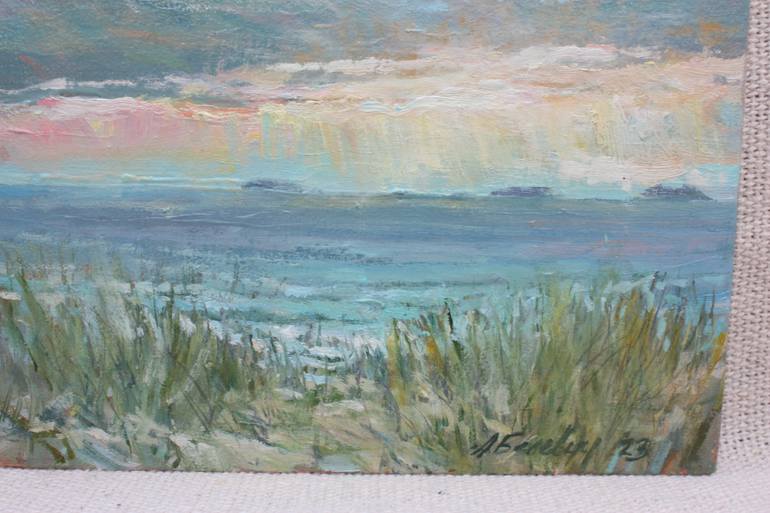 Original Impressionism Seascape Painting by Andrey Belevich