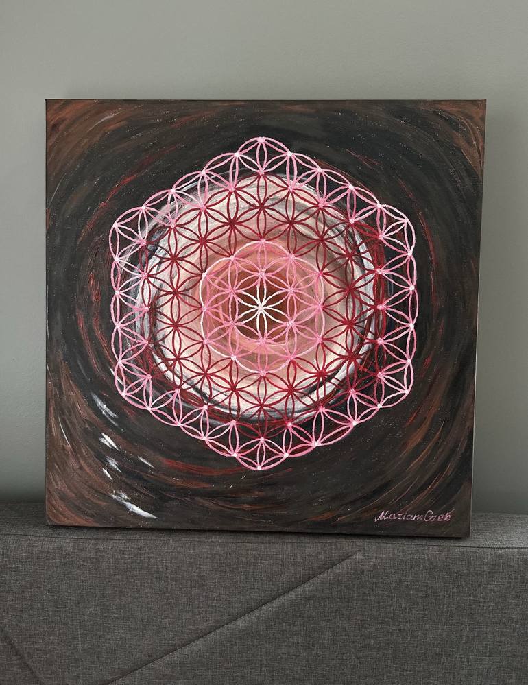 Original Contemporary Geometric Painting by Mariam OneLove