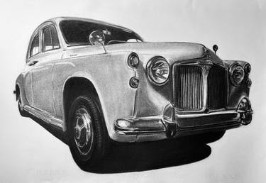 Original Documentary Automobile Drawings by Gabriel López