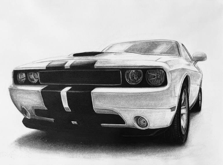 dodge challenger drawings
