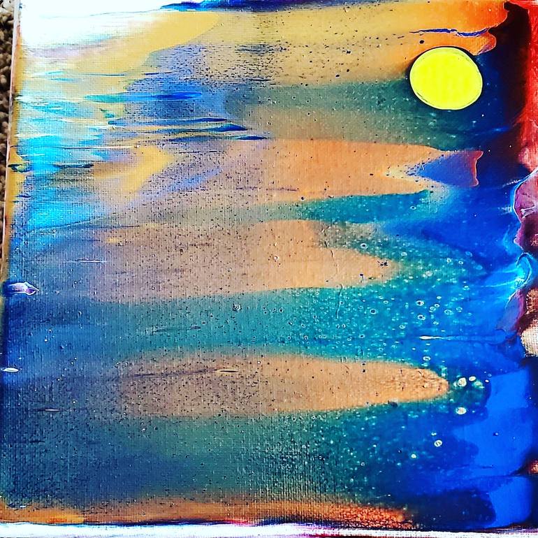 Original Abstract Expressionism Abstract Painting by Marilyn Curtis