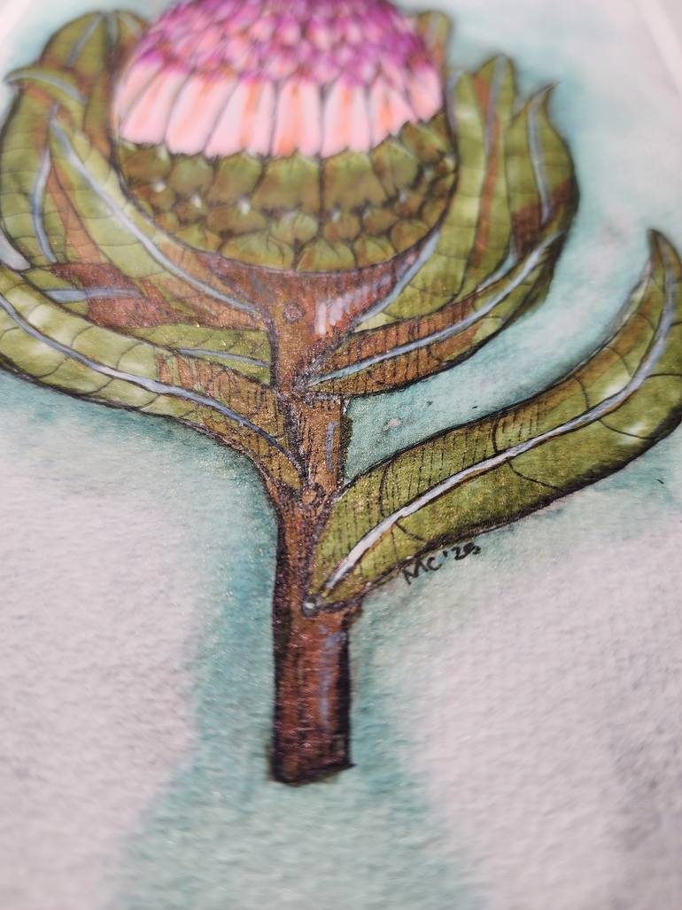 Original Contemporary Floral Painting by Marilyn Curtis