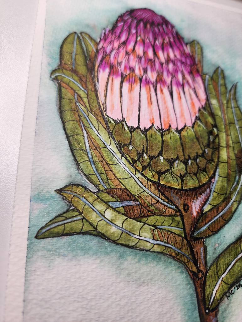 Original Contemporary Floral Painting by Marilyn Curtis