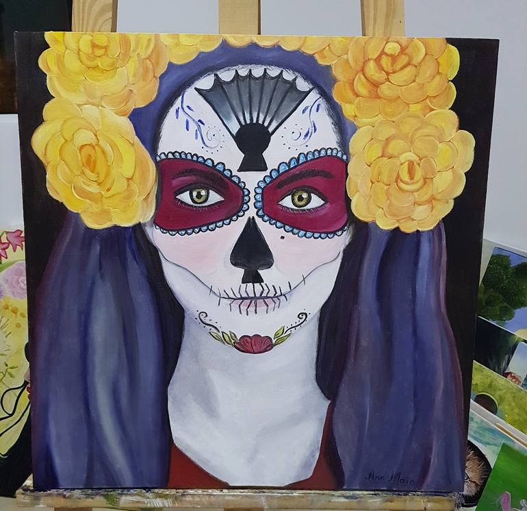 Original Figurative Pop Culture/Celebrity Painting by Ana Maia
