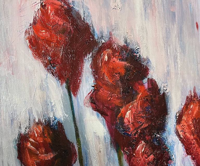 Original Floral Painting by Kevin Trivedi