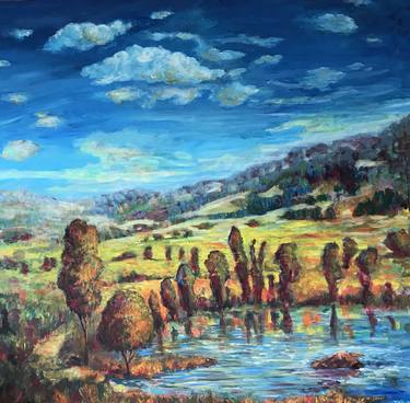 Original Fine Art Landscape Paintings by Kevin Trivedi