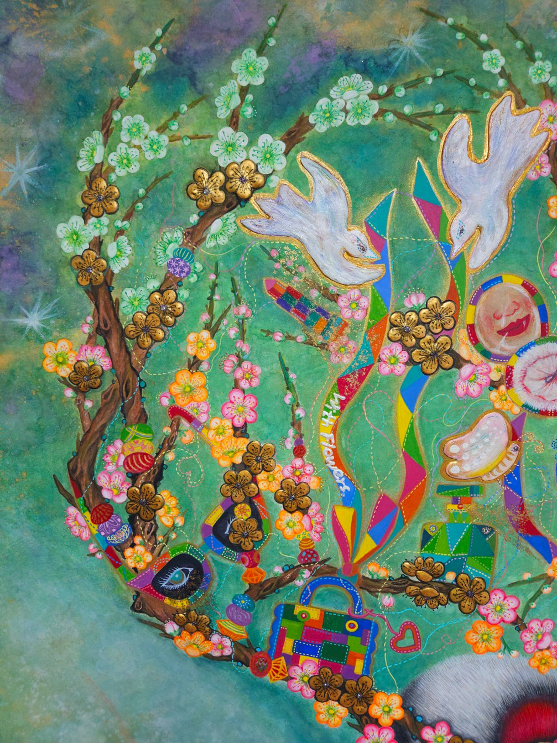 gorgeous crane Painting by Min Jung Kim | Saatchi Art