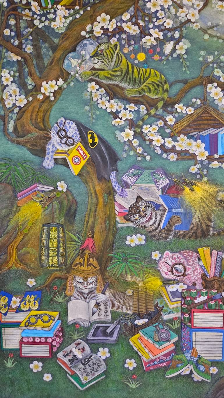 Original Contemporary Animal Drawing by Min Jung Kim