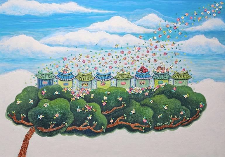 Original Contemporary Landscape Paintings by Min Jung Kim
