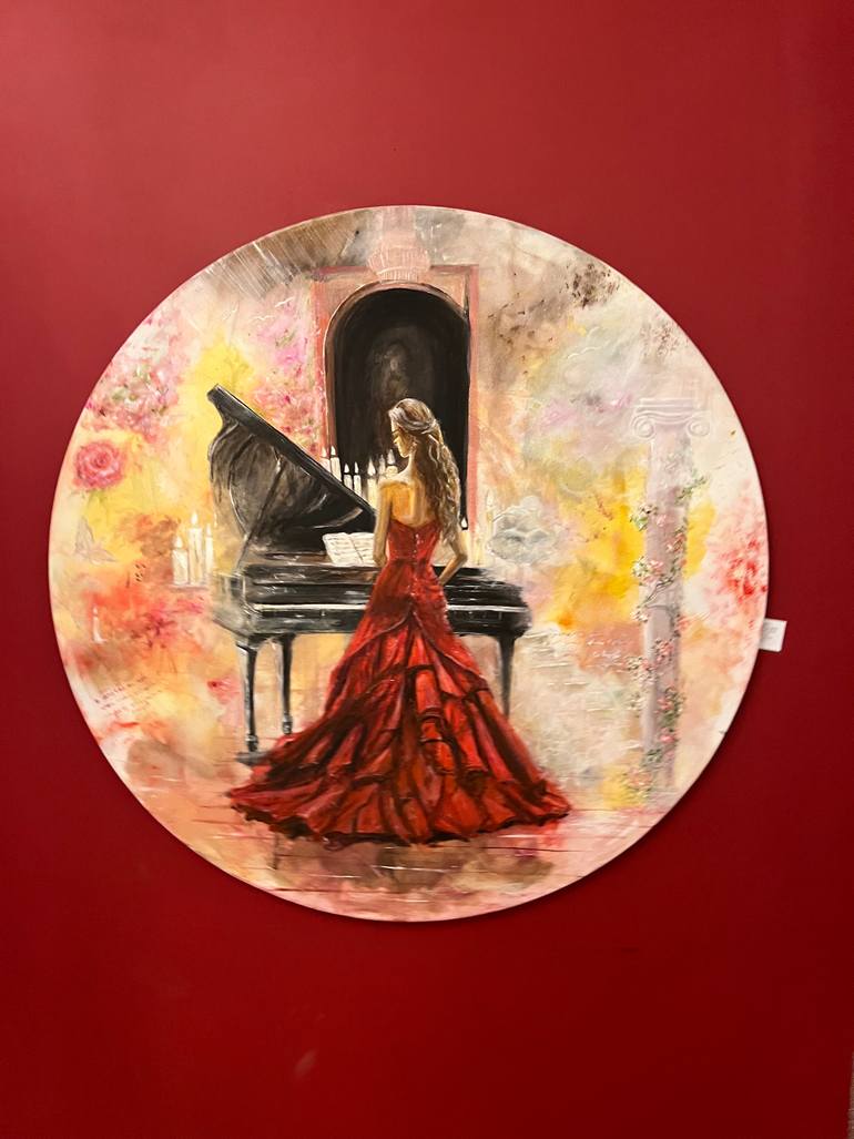 Original Abstract Women Painting by Maia Asan