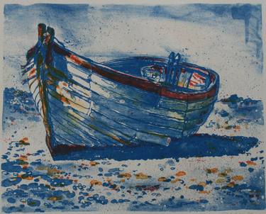 Original Boat Printmaking by Peg Morris
