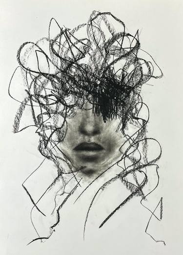 Lost in my own mind—original drawing by artist Sherif Zohri thumb