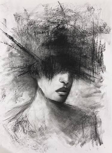 Original Abstract Expressionism Portrait Drawings by Sherif Zohri