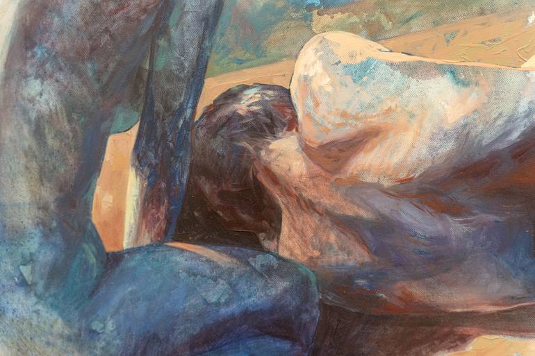 Original Figurative Nude Painting by Andreea Gabriela Tudor