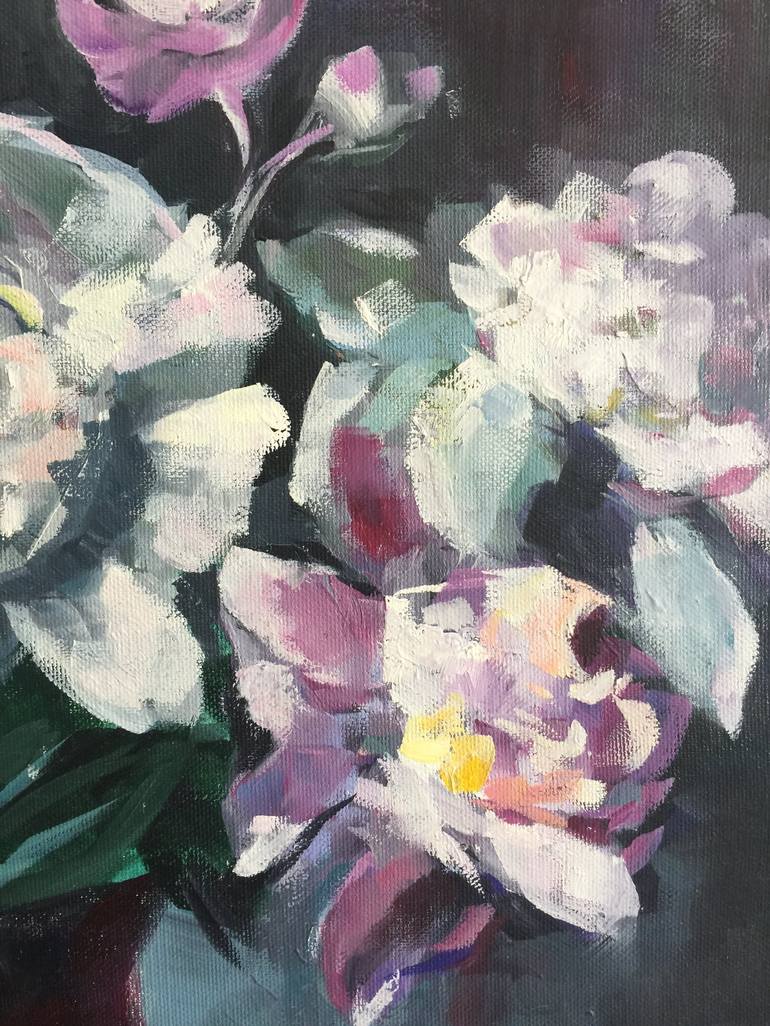 Original Impressionism Floral Painting by Octeabrina Budak