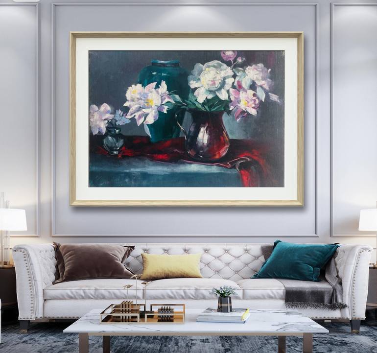 Original Impressionism Floral Painting by Octeabrina Budak