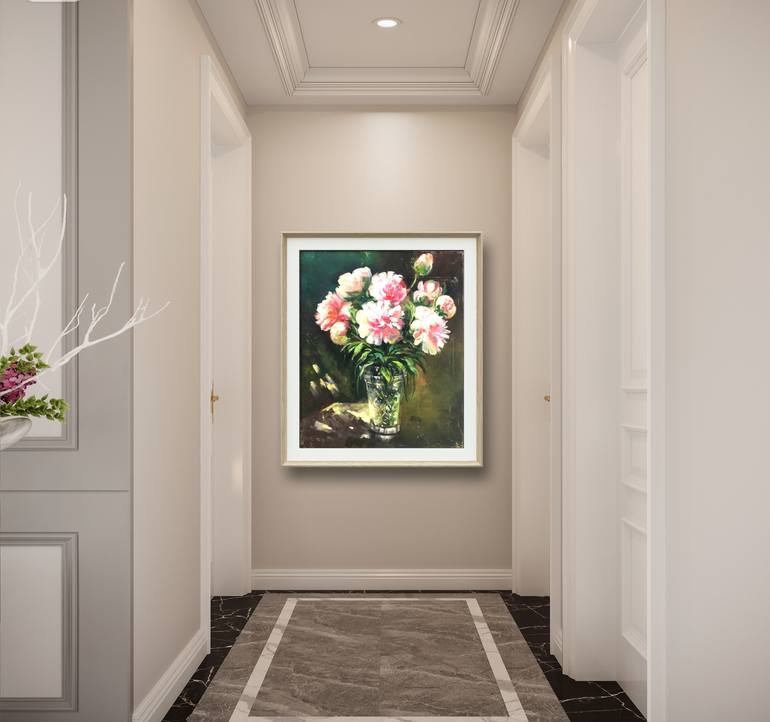 Original Art Deco Abstract Painting by Octeabrina Budak