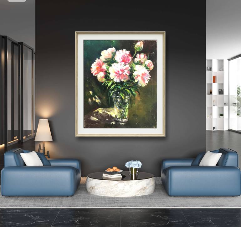 Original Art Deco Abstract Painting by Octeabrina Budak