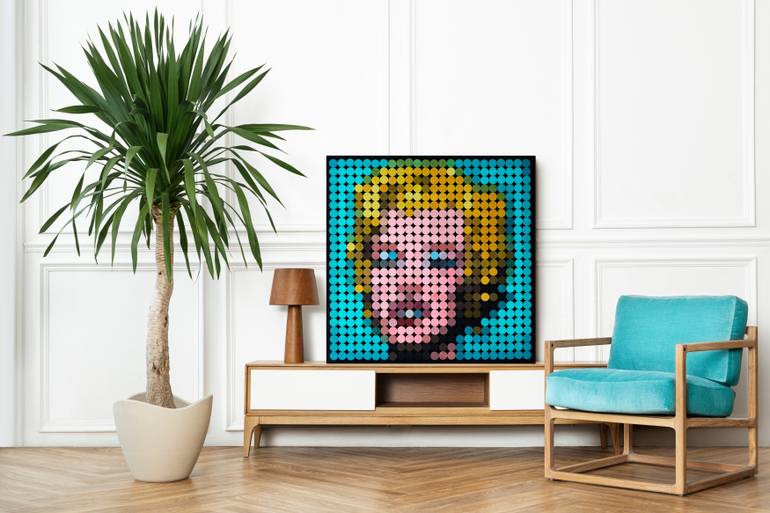 Original Modernism Pop Culture/Celebrity Mixed Media by Nadi Eremina