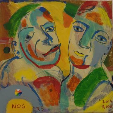 Original Expressionism People Paintings by Roeland Schweitzer