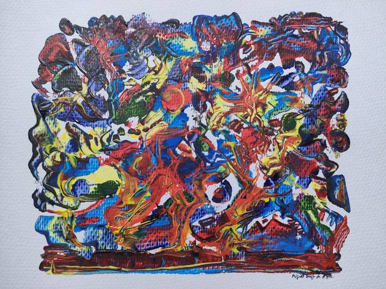 Original Abstract Painting by Miguel Braga da Costa