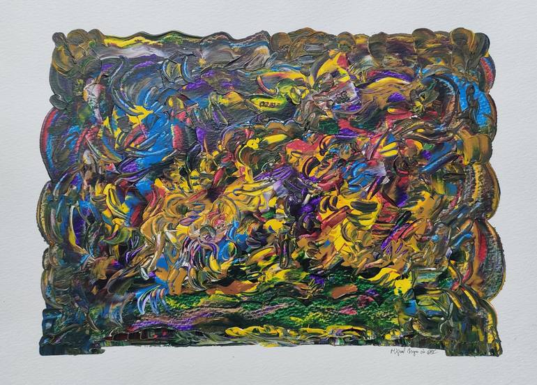 Original Abstract Painting by Miguel Braga da Costa